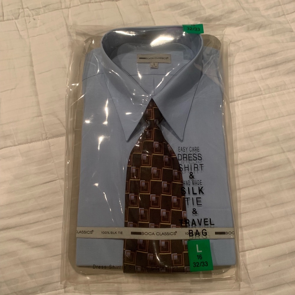 NWT Boca Classics Men’s Dress Shirt